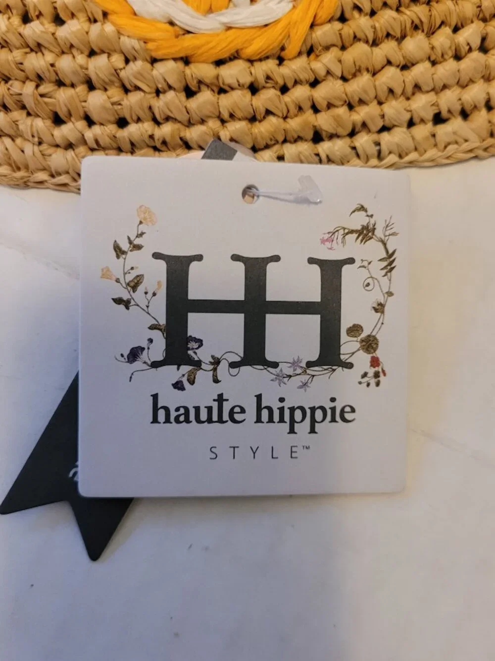 Haute Hippie Raffia Orange Slice Hat